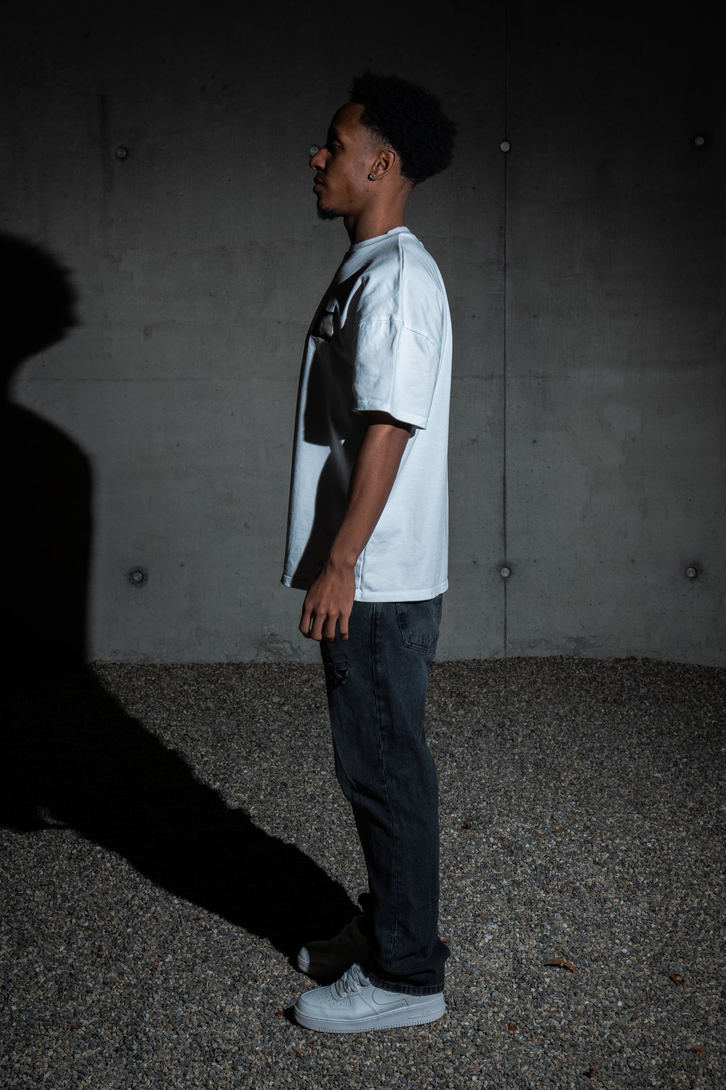 Oversized Streetwear T-Shirt – FRONT ROW TEE WHITE | 100% Baumwolle