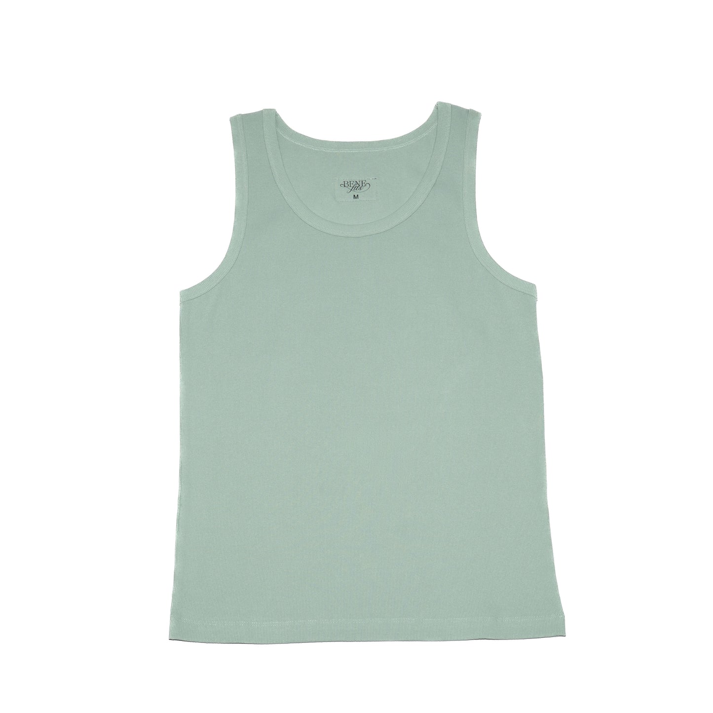 RIB TANK TOP MEN - SAGE GREEN