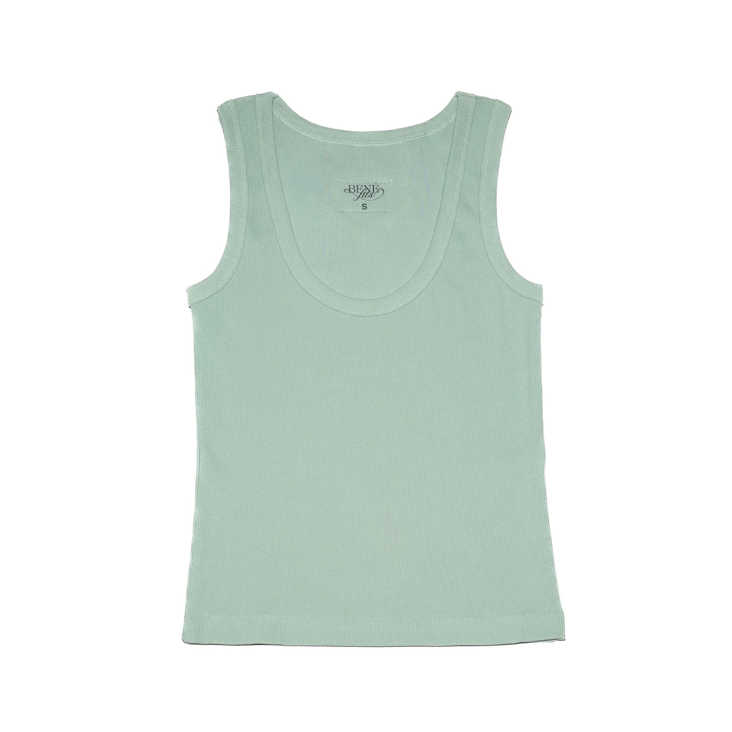 RIB CROP TOP WOMEN - SAGE GREEN